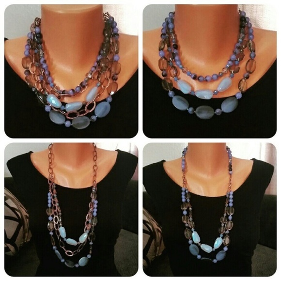 Premier Designs Jewelry - Necklace Multistrand English Rose NWT Purple